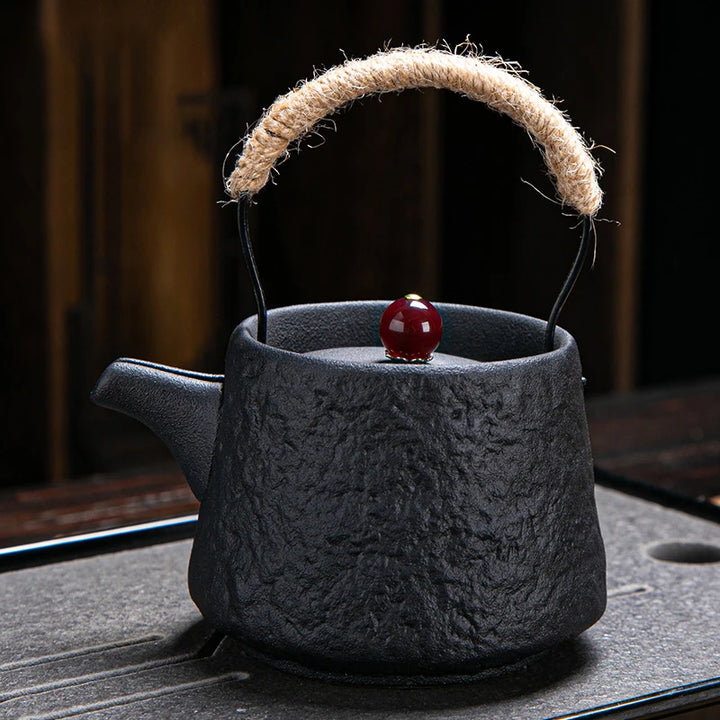 Théière Japonaise Rétro Gris Foncé