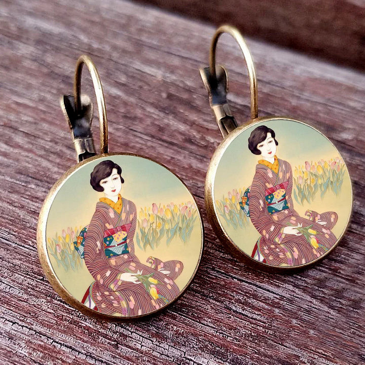 Japanese Classic Dome Earrings