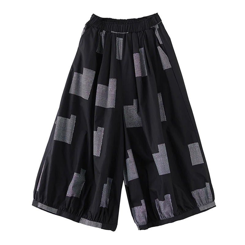 Pantalon Japonais Taille Haute Ample Confortable