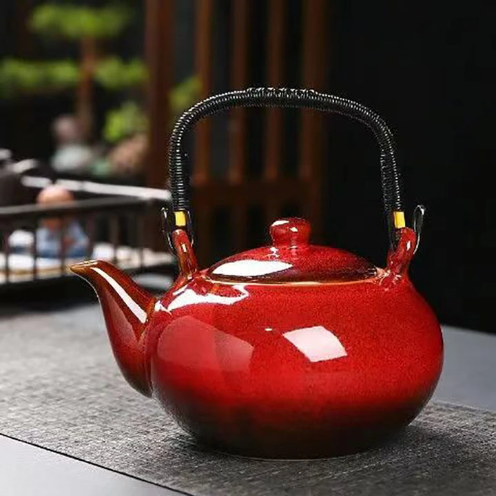 Théière Japonaise Vintage Rouge