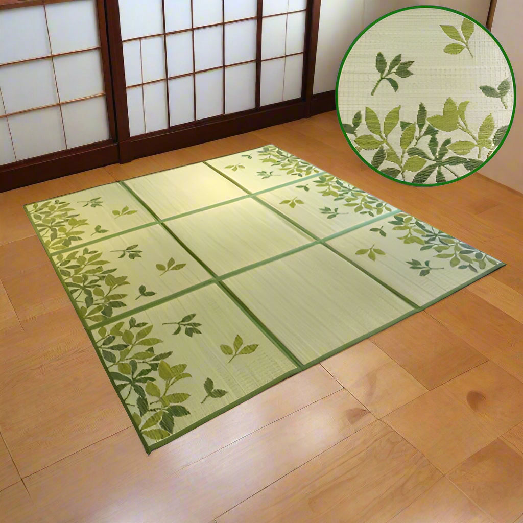 Tapis Japonais Tatami à Feuillages