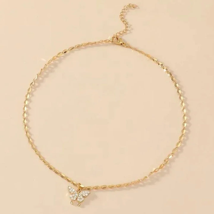 Collier en cristal papillon japonais