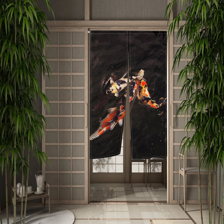 Rideau Japonais Koi noir