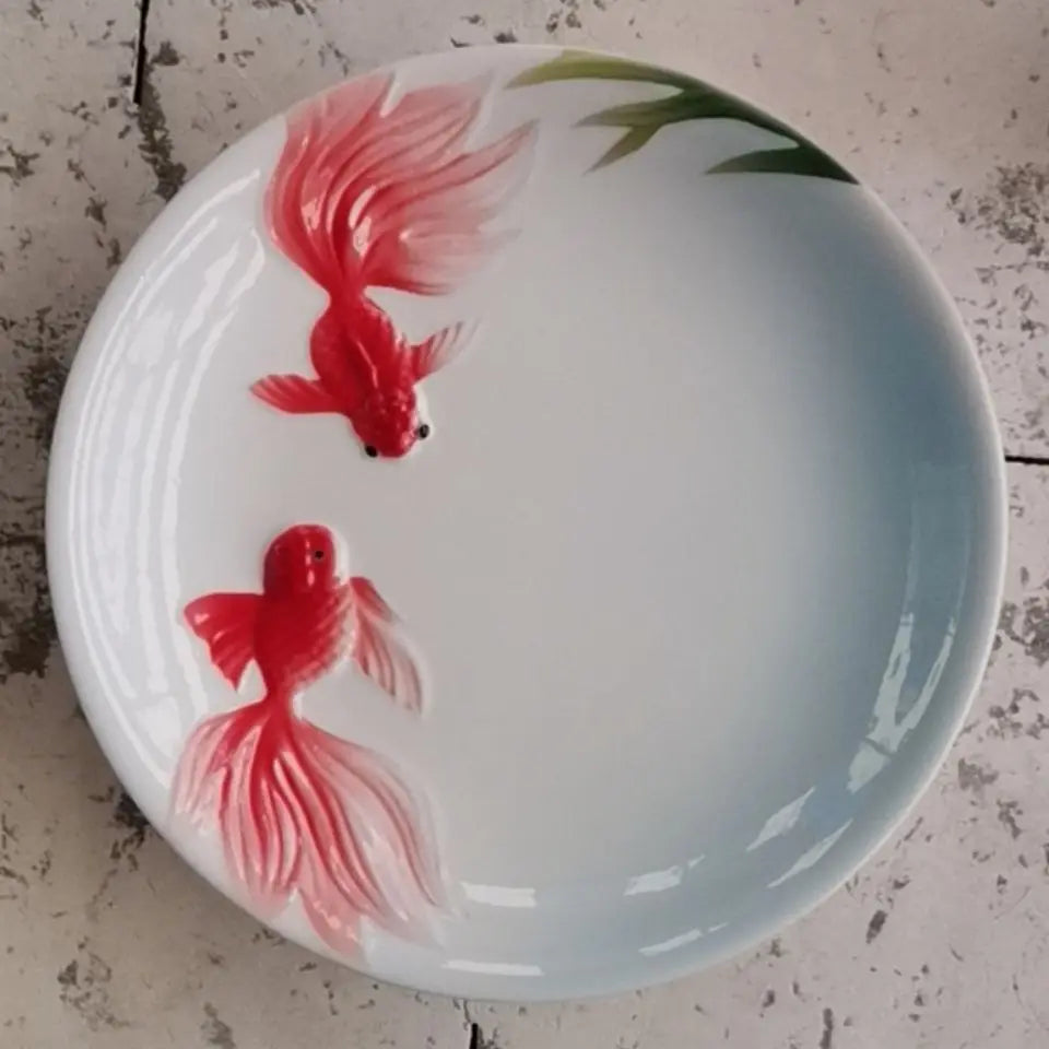 Assiette Japonaise Motif Poisson