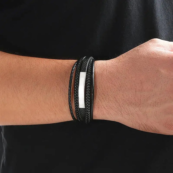 Bracelet japonais homme argent