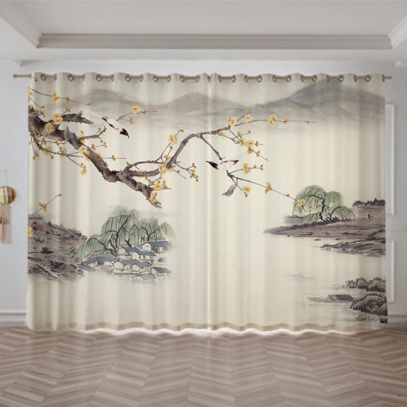 Rideau Japonais minimaliste