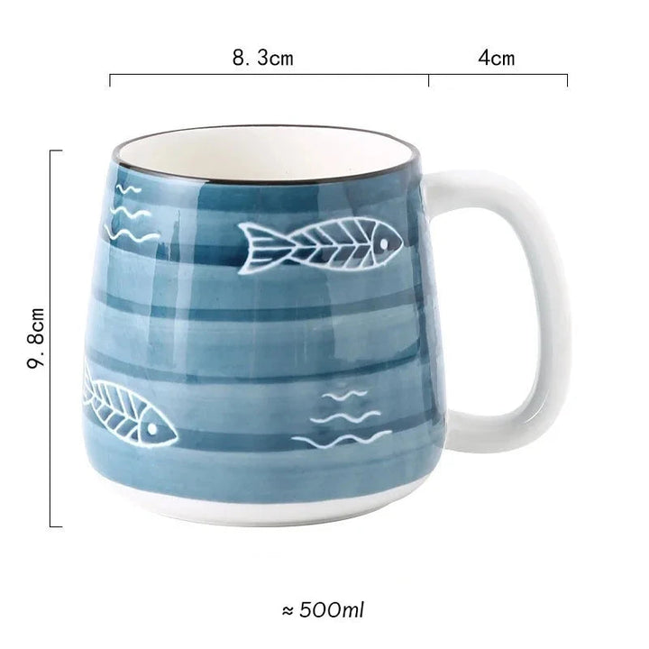 Tasse mit japanischem Muster