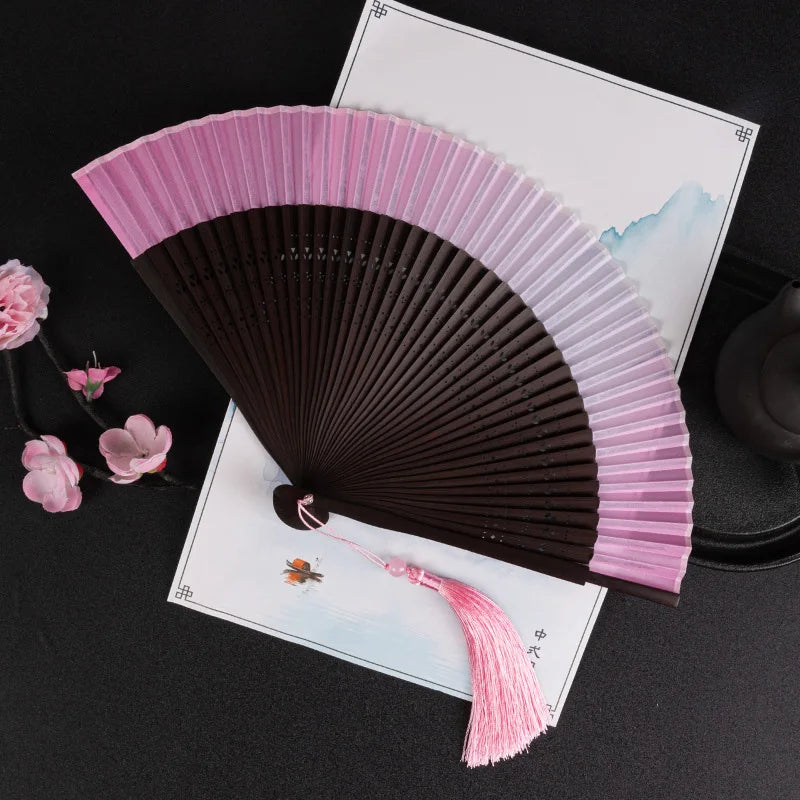 Eventail Japonais Bicolore Raffiné