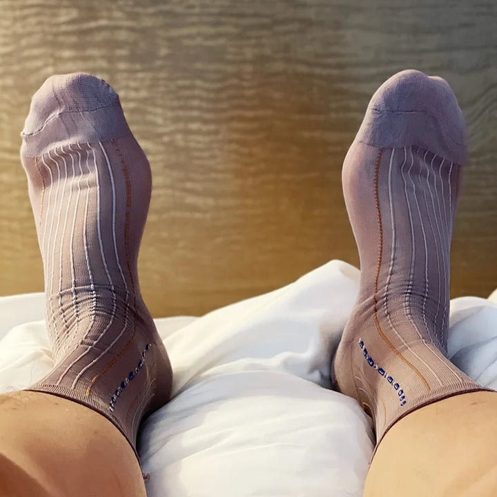 Chaussettes Japonaises Fines Homme Rose