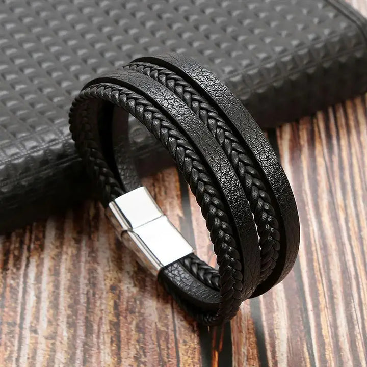 Bracelet tresse japonais noir