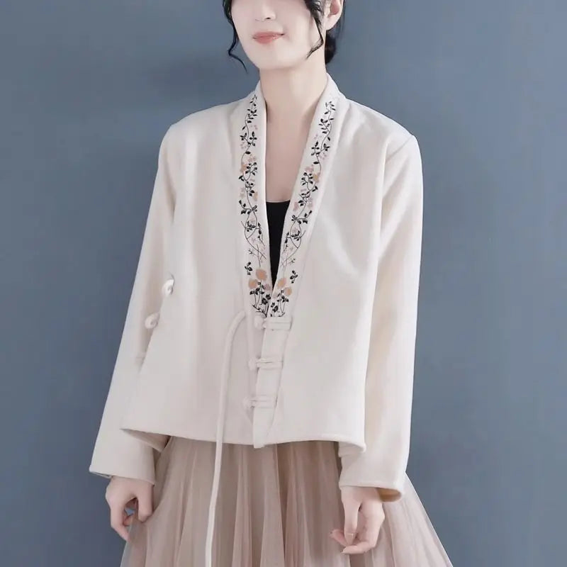 Veste Kimono Femme Brodée