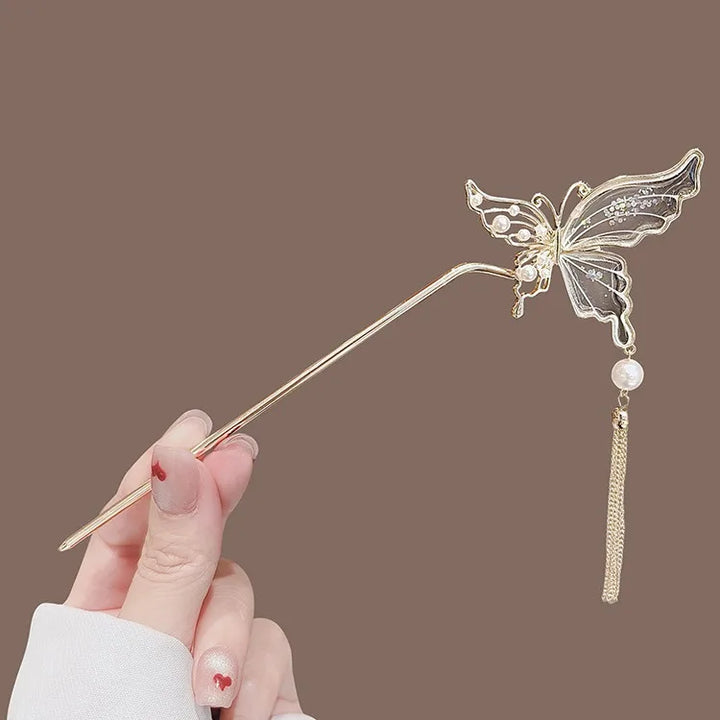 Épingle Japonaise à pampille papillon