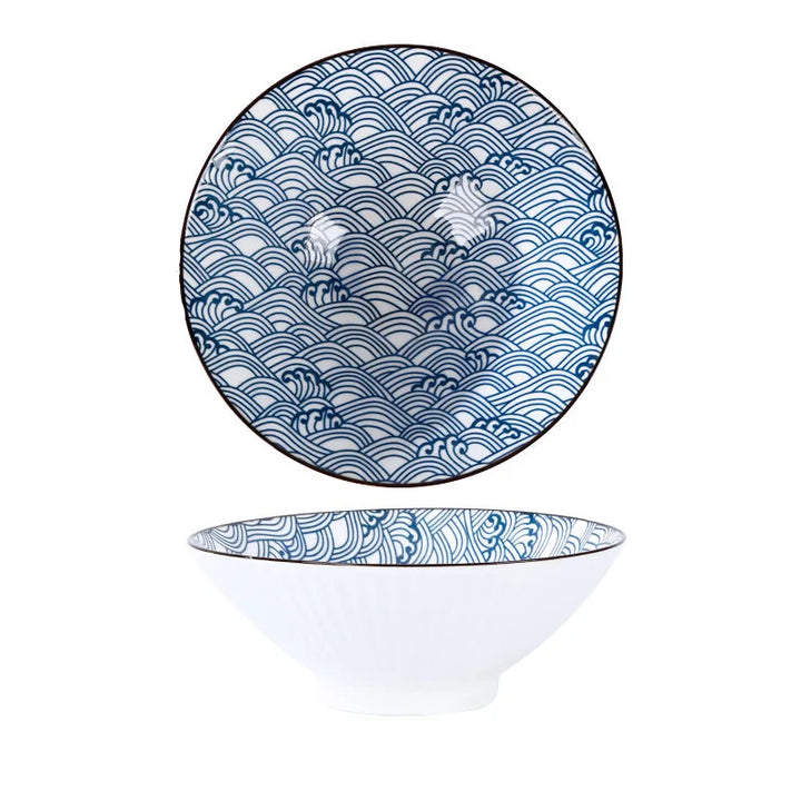 Bol Motif Japonais Bleu