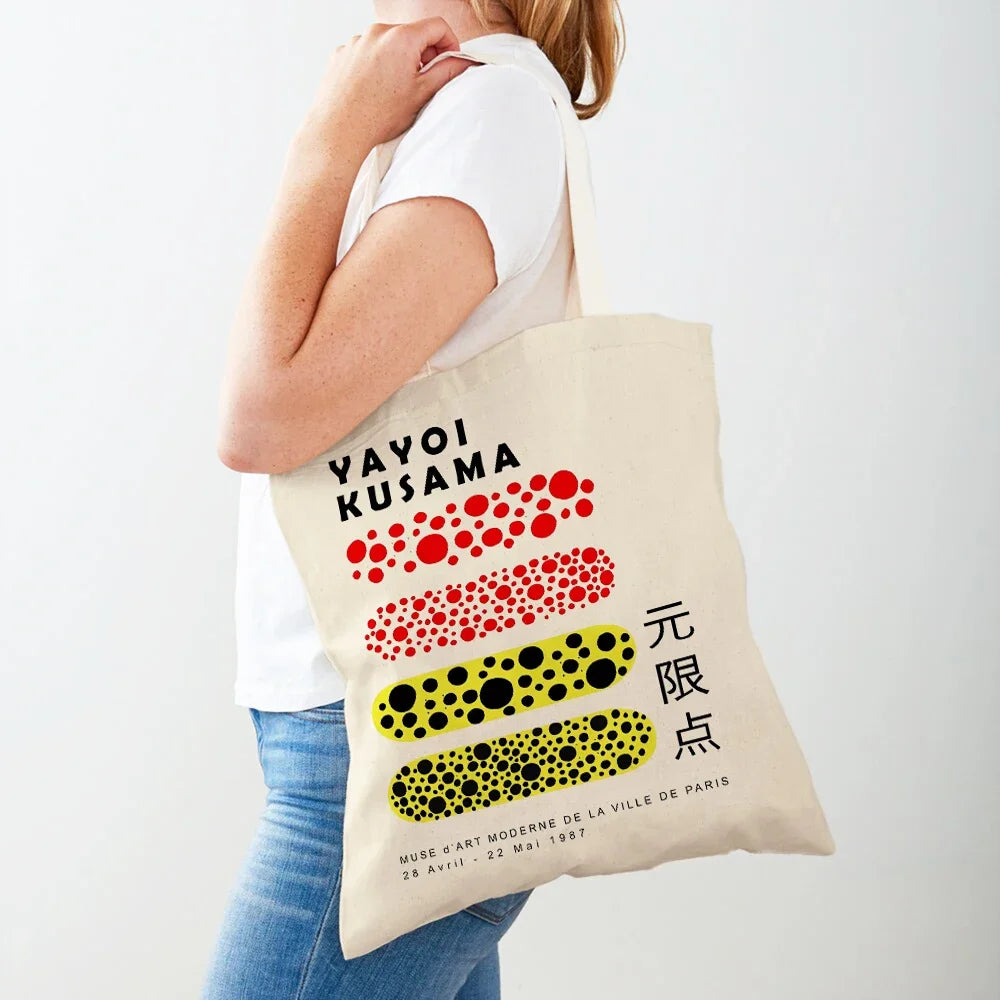 Tote Bag Japonais jaune et rouge