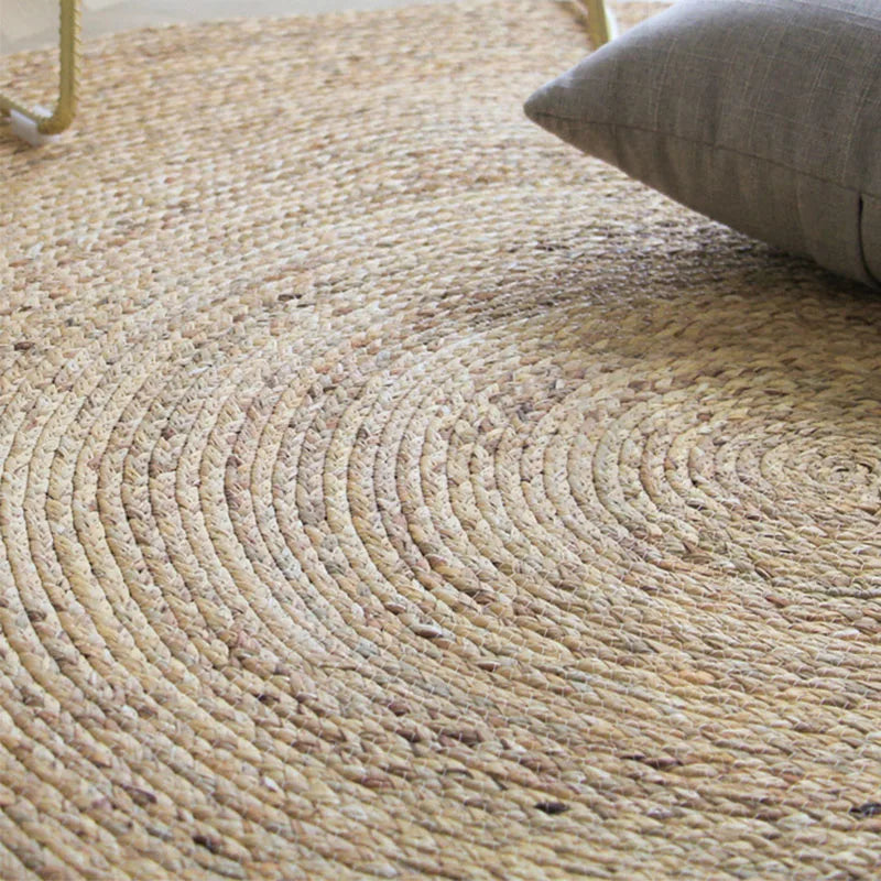 Tapis de salon Japonais rond en jute