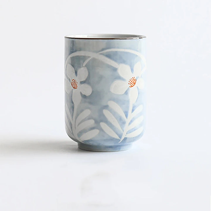 Tasse à thé japonais fleurs