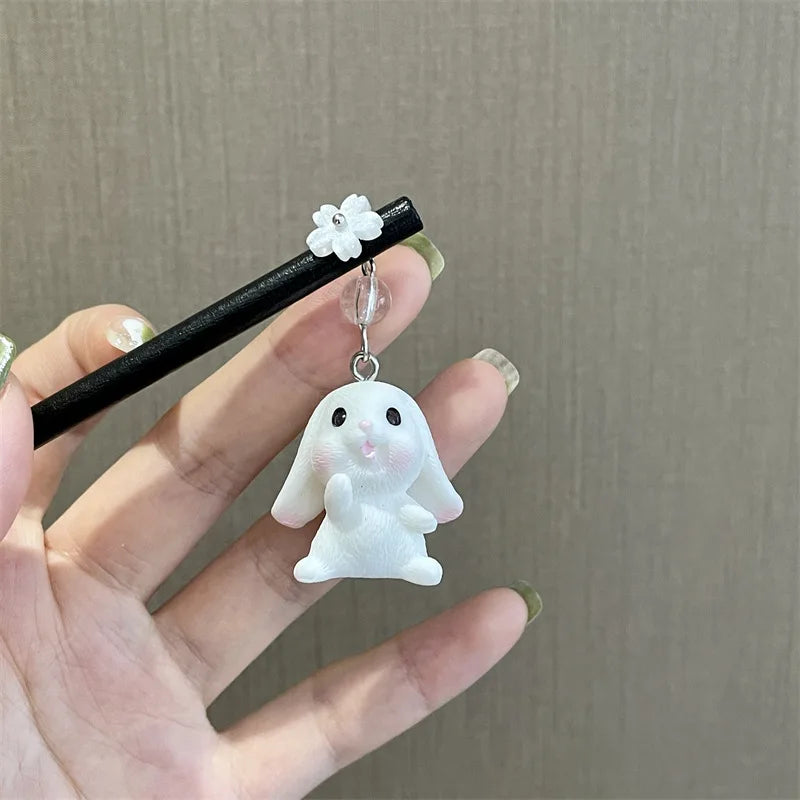 Épingle japonais chat pendant bois de chauffage