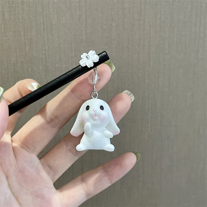 Épingle japonais chat pendant bois de chauffage