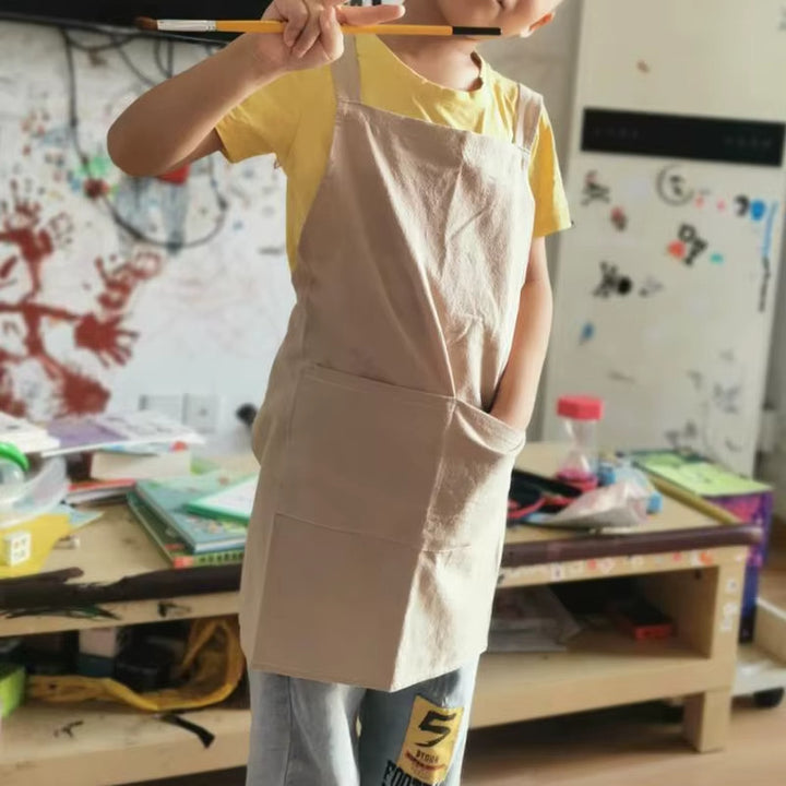 Tablier Japonais Garçon Beige