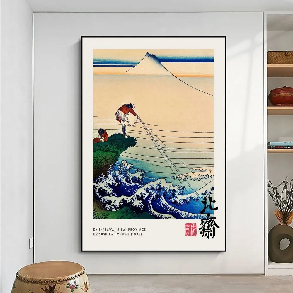 Tableau Japonais Homme à la Pêche
