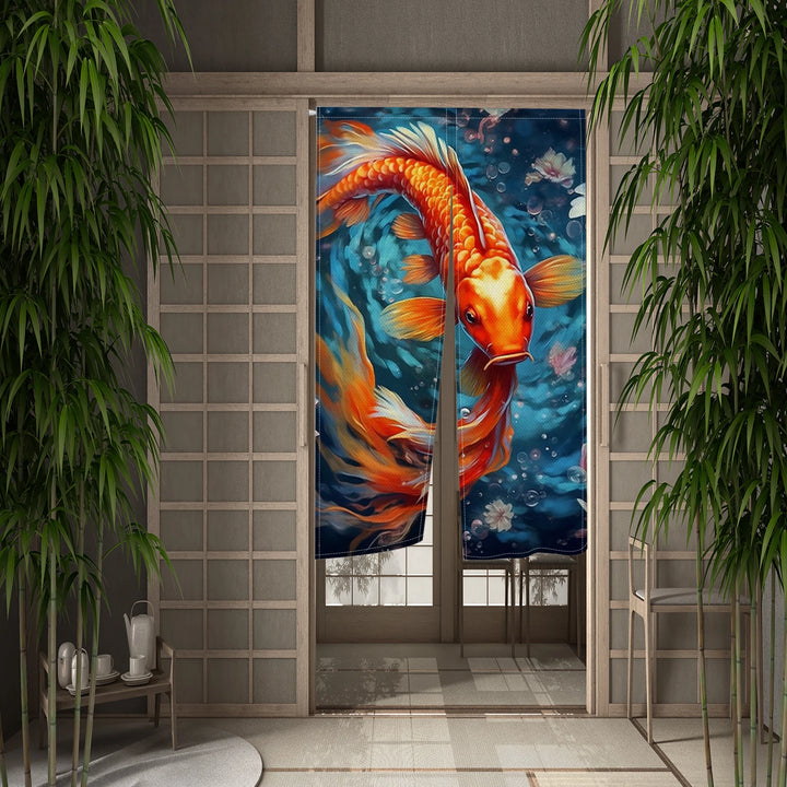 Rideau Japonais Koi orange