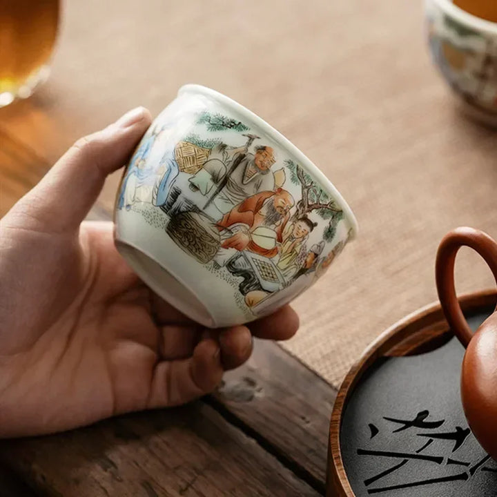 Tasse japonaise porcelaine traditionnelle