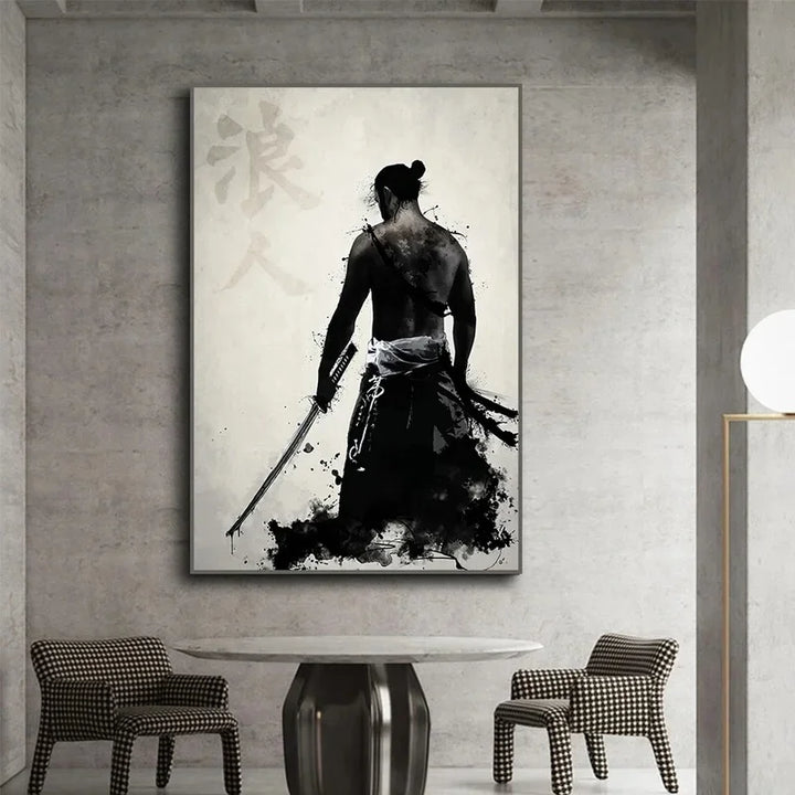 Tableau Japonais Guerrier Samouraï