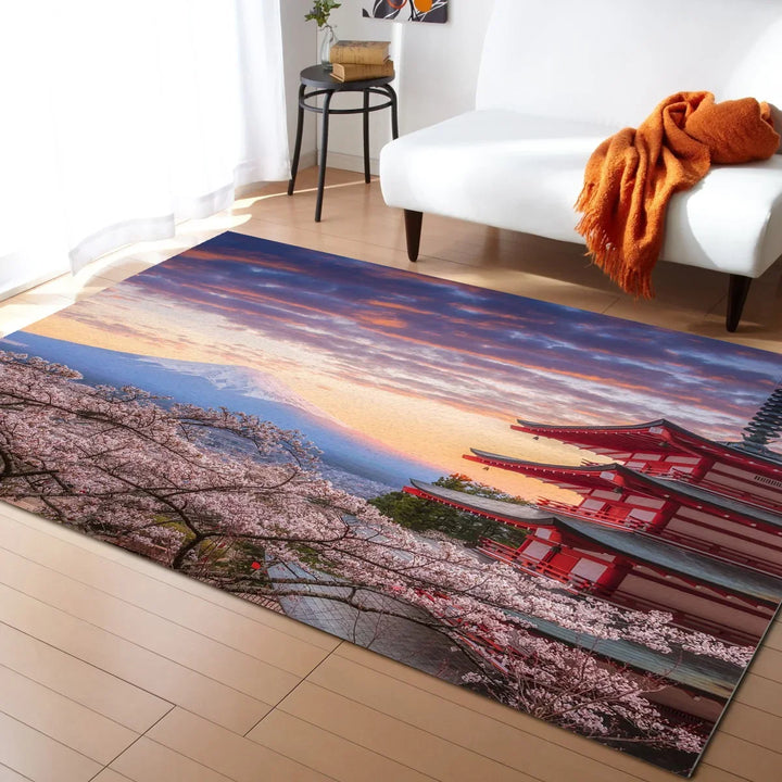Tapis de salon Japonais Fleur de cerisier