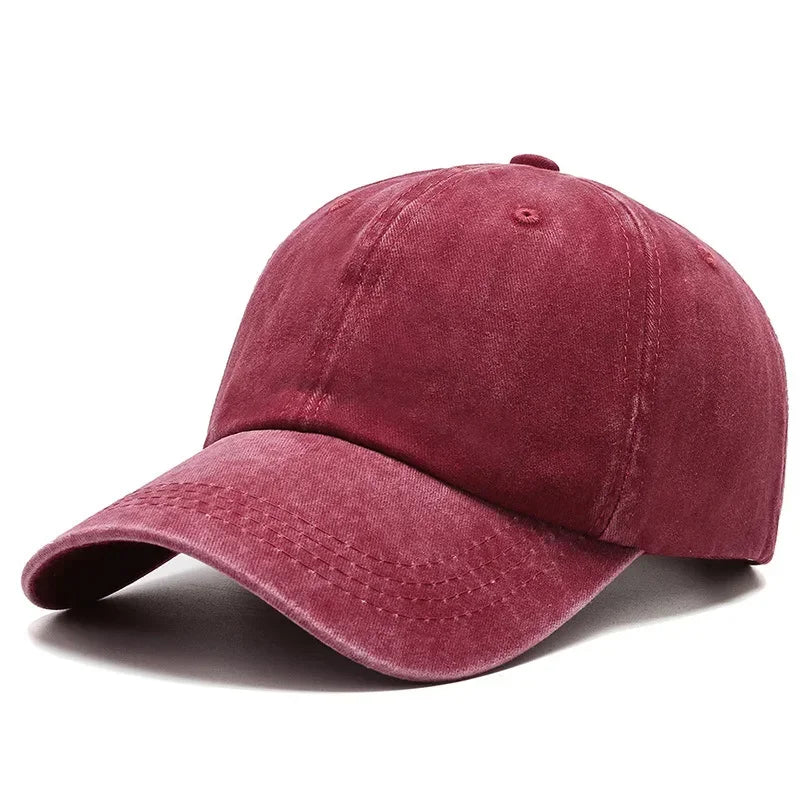 Casquette Japonaise Délavée Rouge au vin