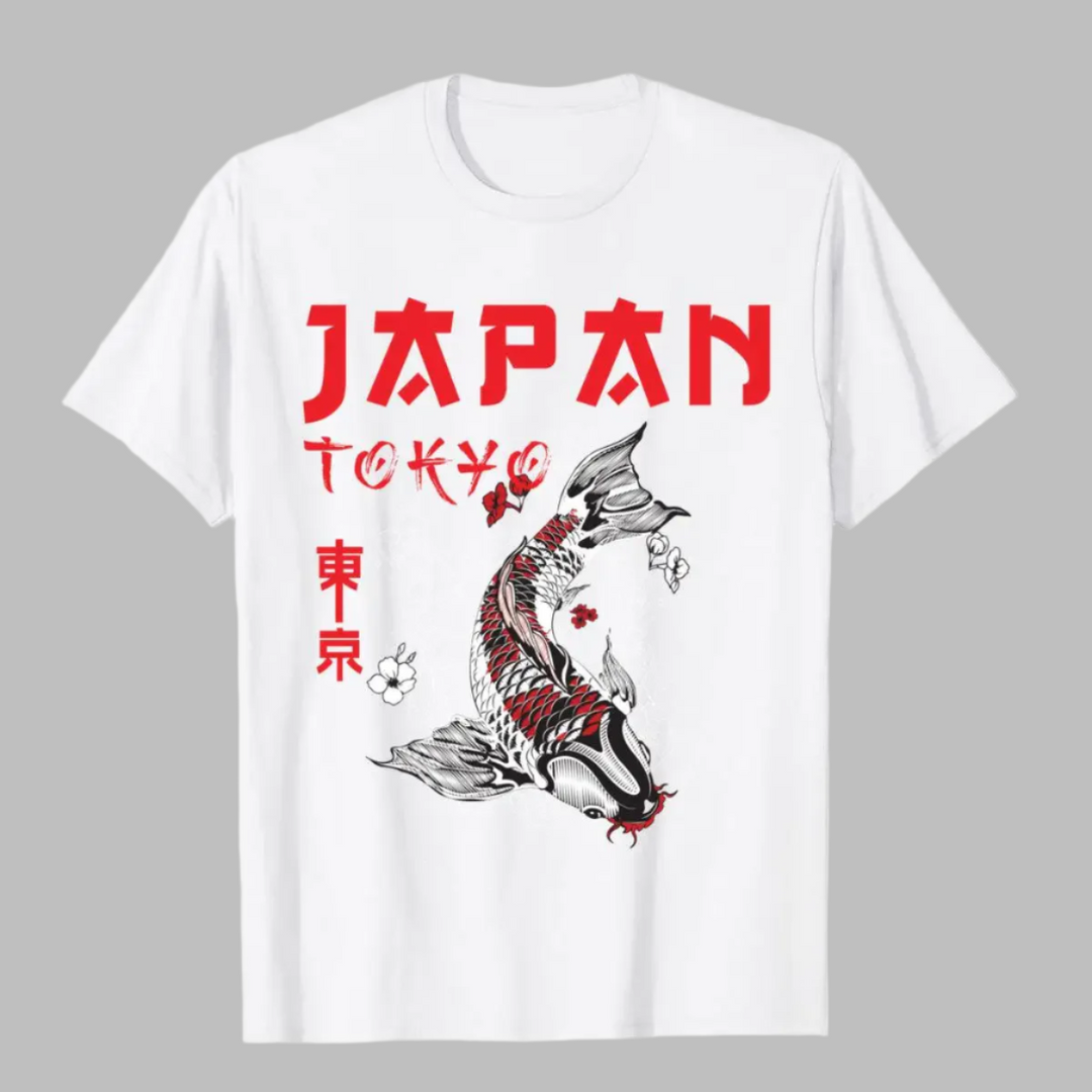 T-shirt Japan Tokyo Blanc