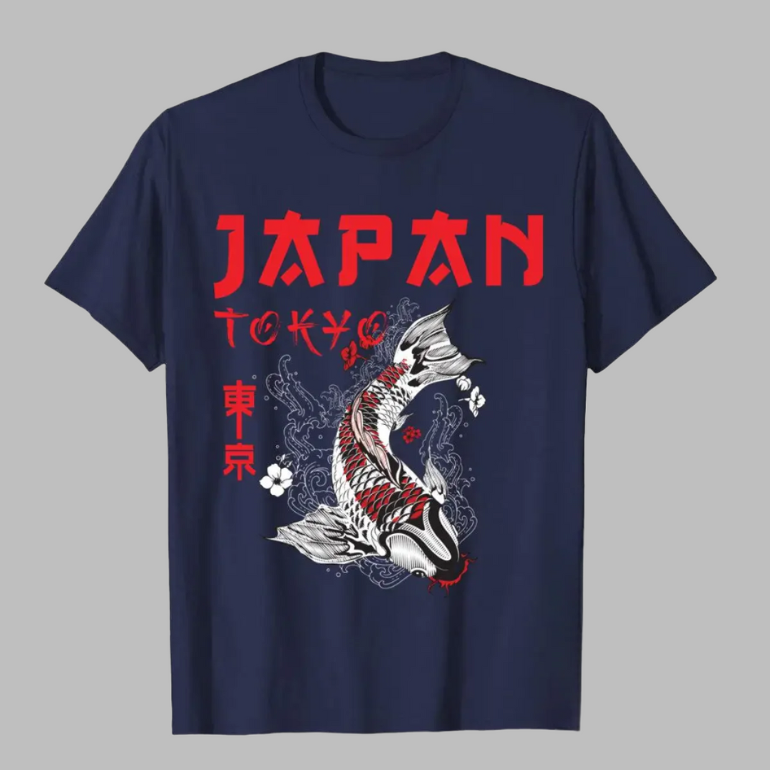 T-shirt Japan Tokyo Bleu Marine