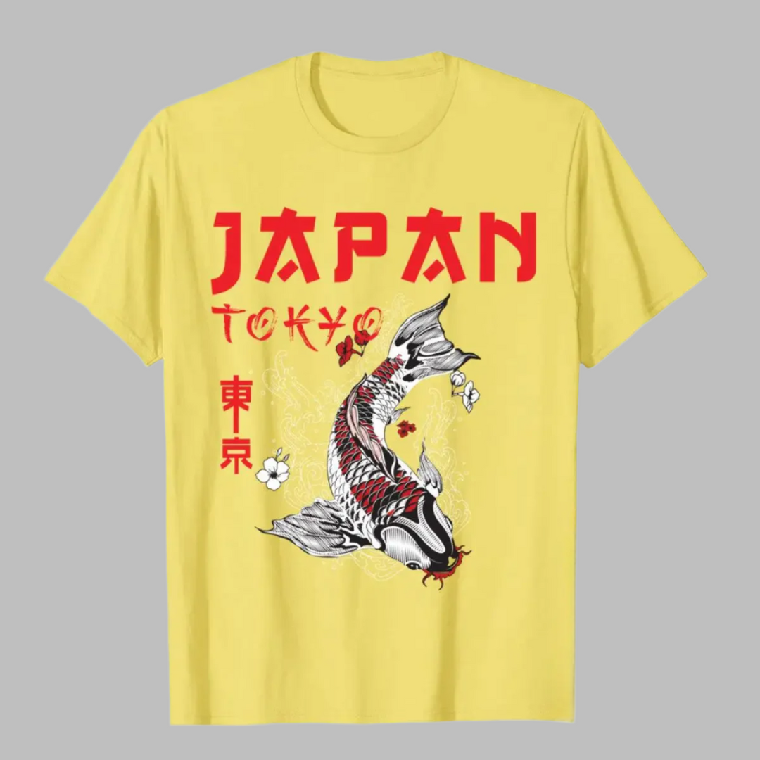 T-shirt Japan Tokyo Carpe Jaune