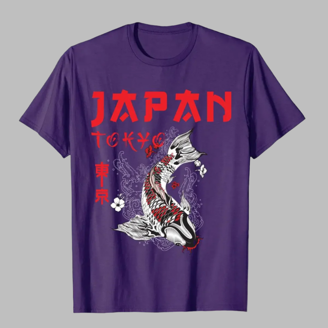 T-shirt Japan Tokyo Carpe Violet