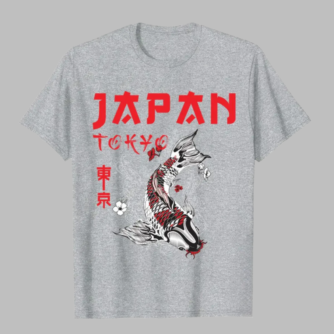 T-shirt Japan Tokyo Gris Clair