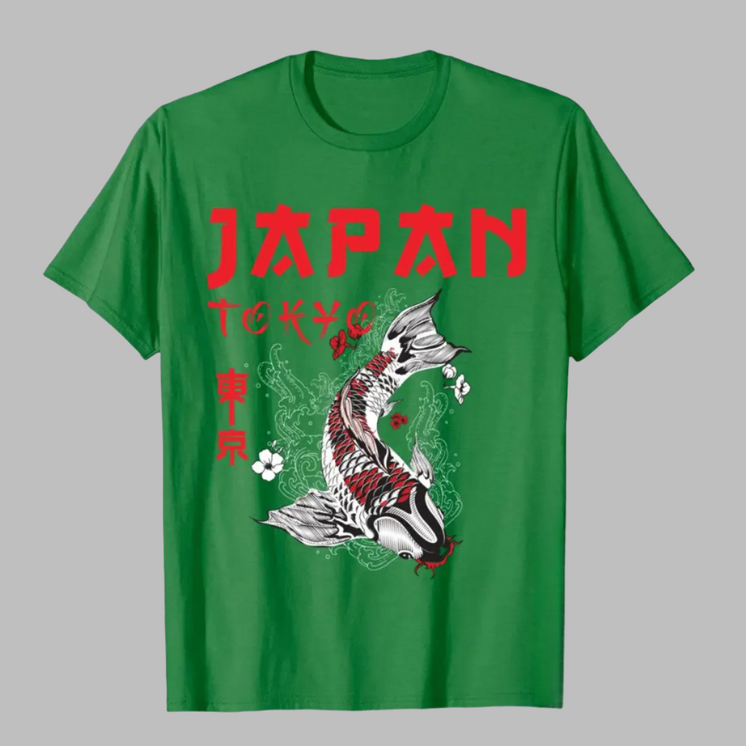 T-shirt Japan Tokyo Vert