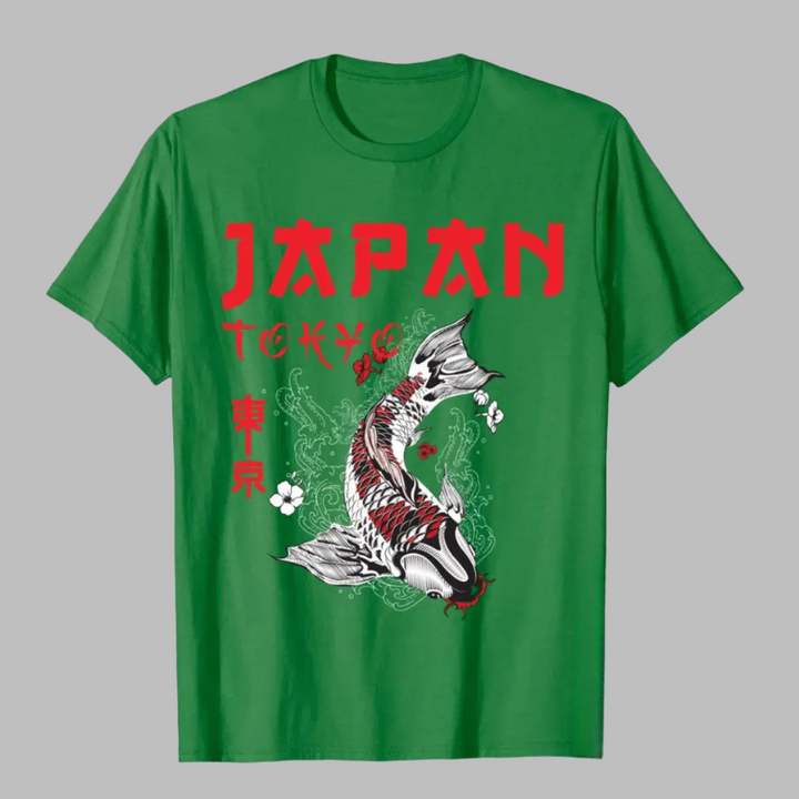 T-shirt Japan Tokyo Vert