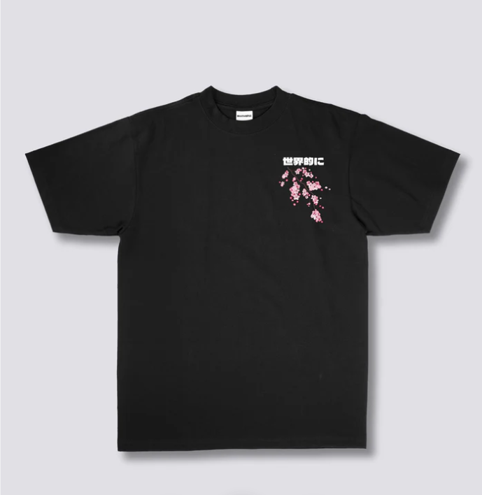 T-shirt japonais en coton Stylé