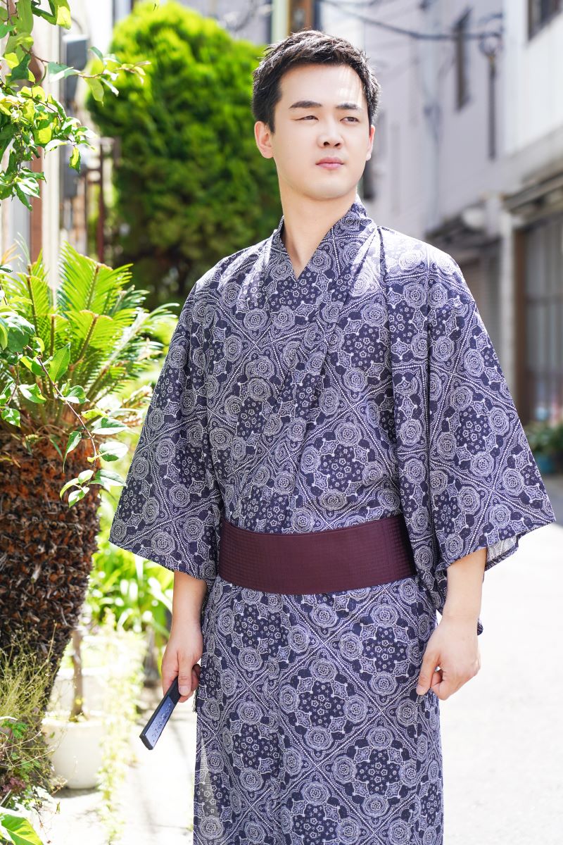 Kimono Homme de Luxe Tissé