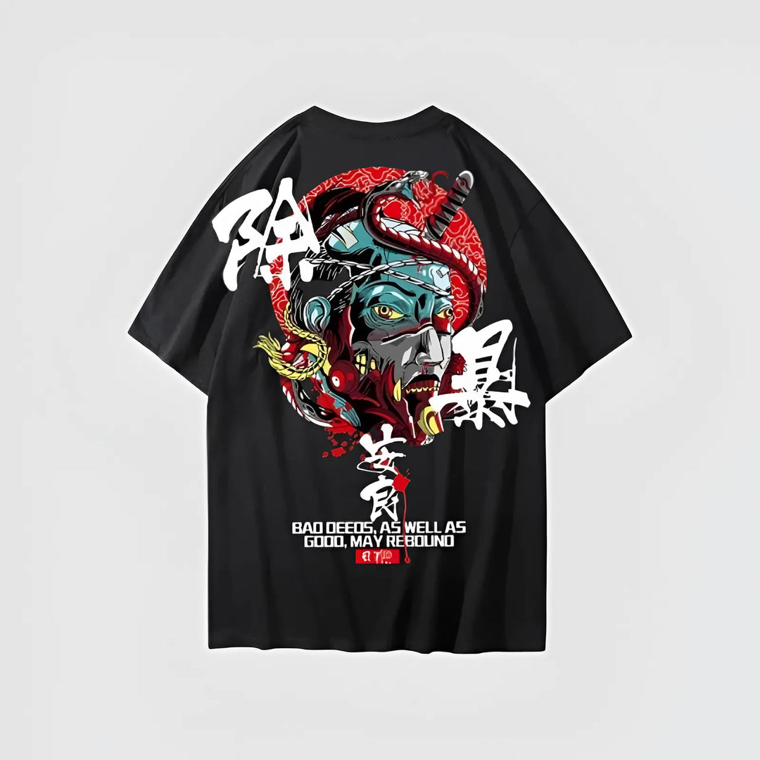 T-shirt Imprimé Japonais streetwear