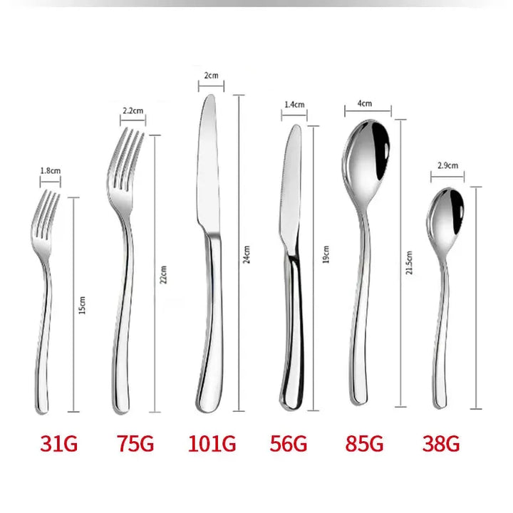 Thick Japanese cutlery