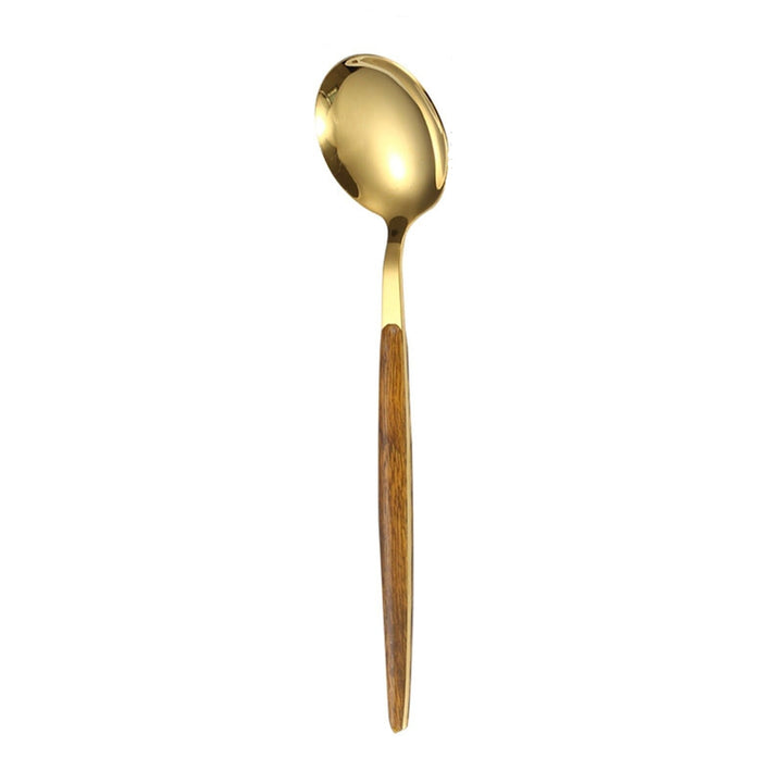 Couvert Bois et Inox Cuillère