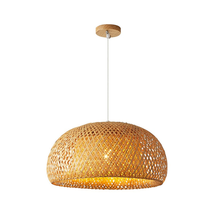 Lampe Suspendue en Bambou Japonaise