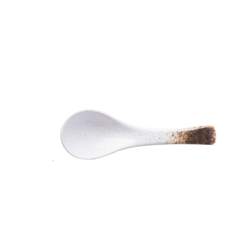 Cuillere Soupe Japonaise Marron Ancien