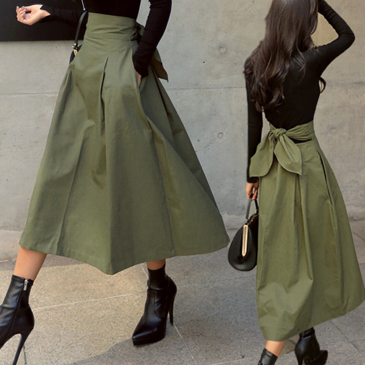 Jupe Longue Japonaise  verte