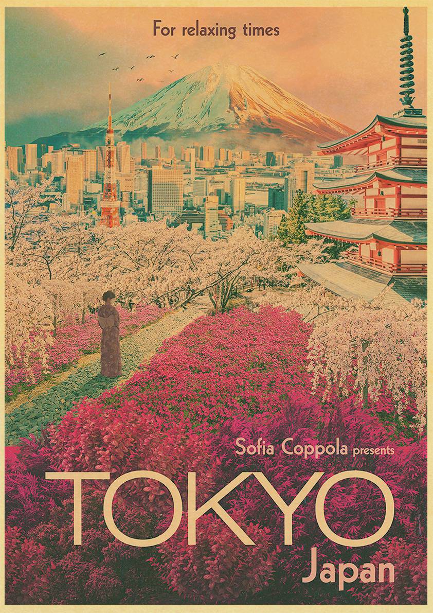 Affiche Fleurs Vintage