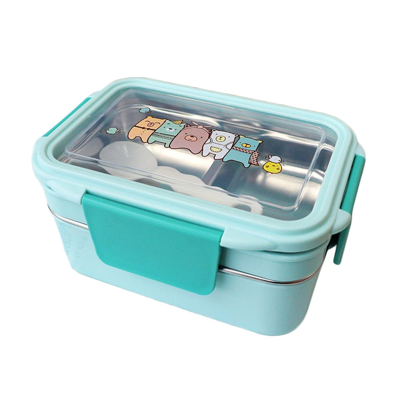 Bento Japonais Kawaii Bleu