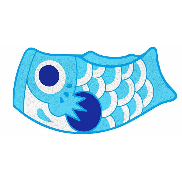 Tapis Japonais Koi Bleu