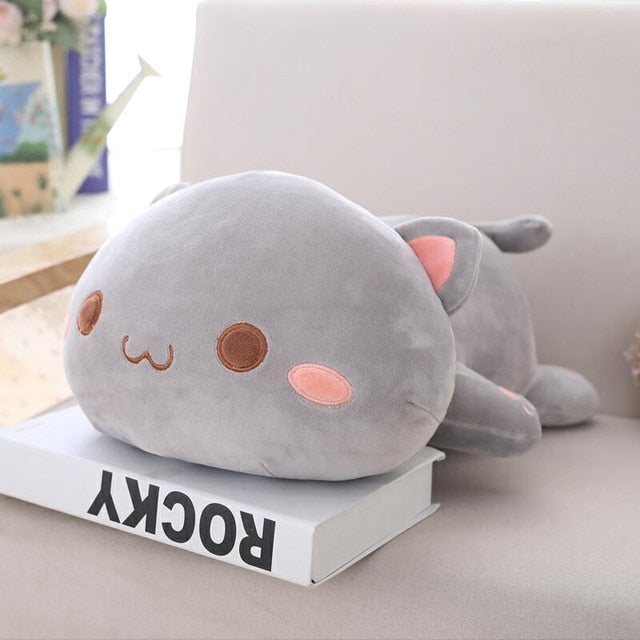 Coussin Kawaii Gris