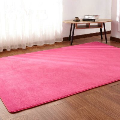 Tapis Style Japonais Rose Foncé