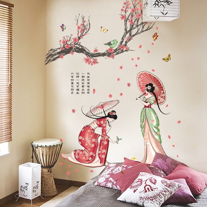 Cerisier Japonais Stickers Japonais